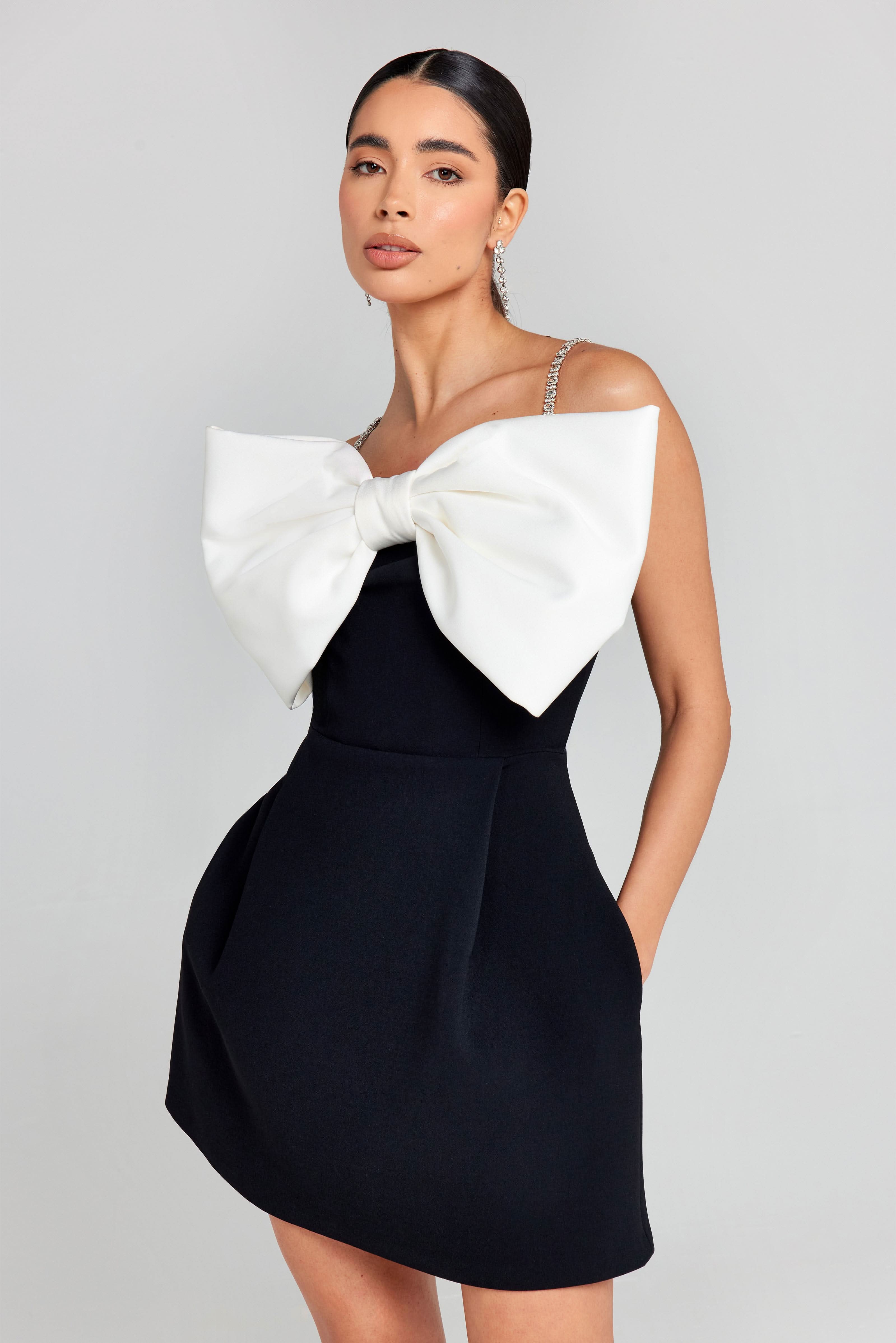 Lessy Bow Mini Dress