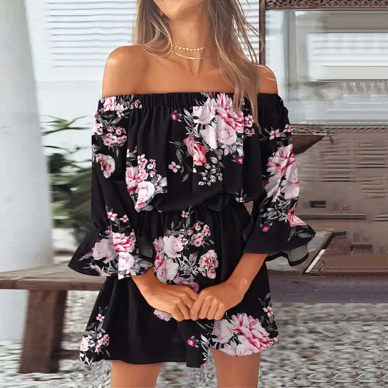 Natividad Exclusive Off the Shoulder Dress Designer Edit