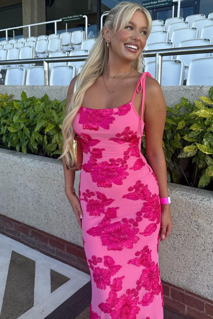 Maritza | Floral Knot Strap Dress