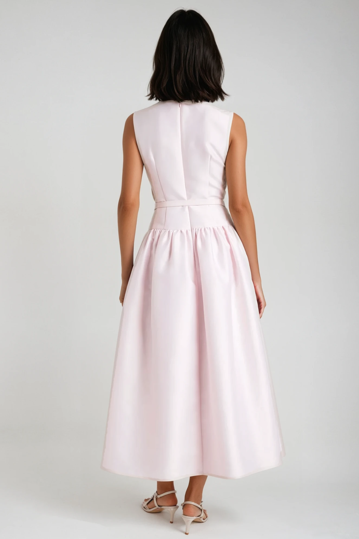 Farrah Sleeveless Drop Waist Midi Dress
