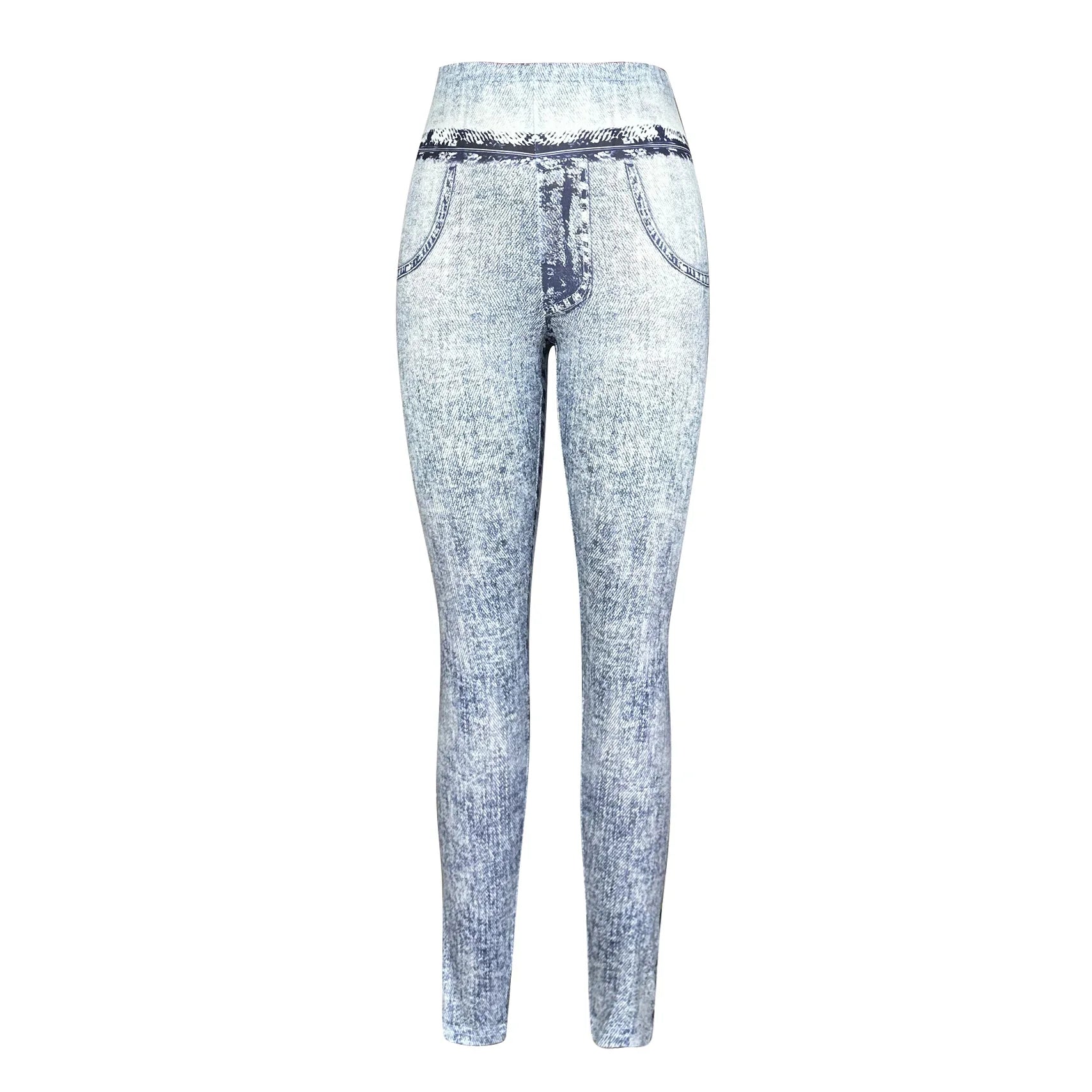 Fashionable Imitation Denim Tightfitting Comfortable Casual Sport Leggings