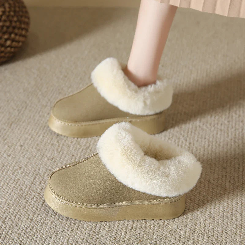 Faux Fur NonSlip Warm Fashion Short Comfortable Platform Snow Boot
