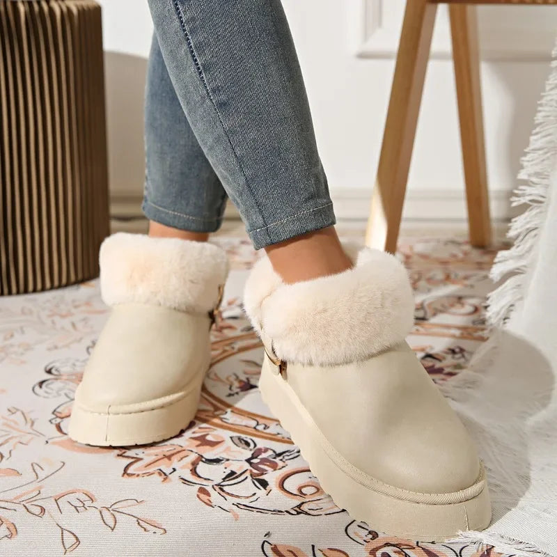 Furry Plush Warm Newest Comfortable NonSlip Thick Bottom Snow Boot