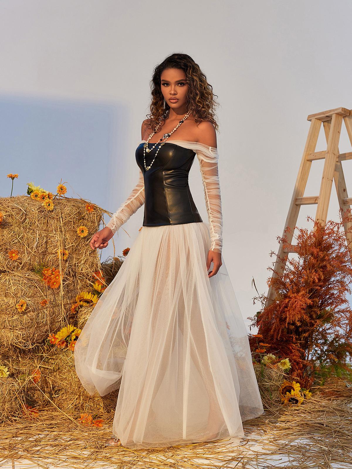 Tulle Maxi Dress