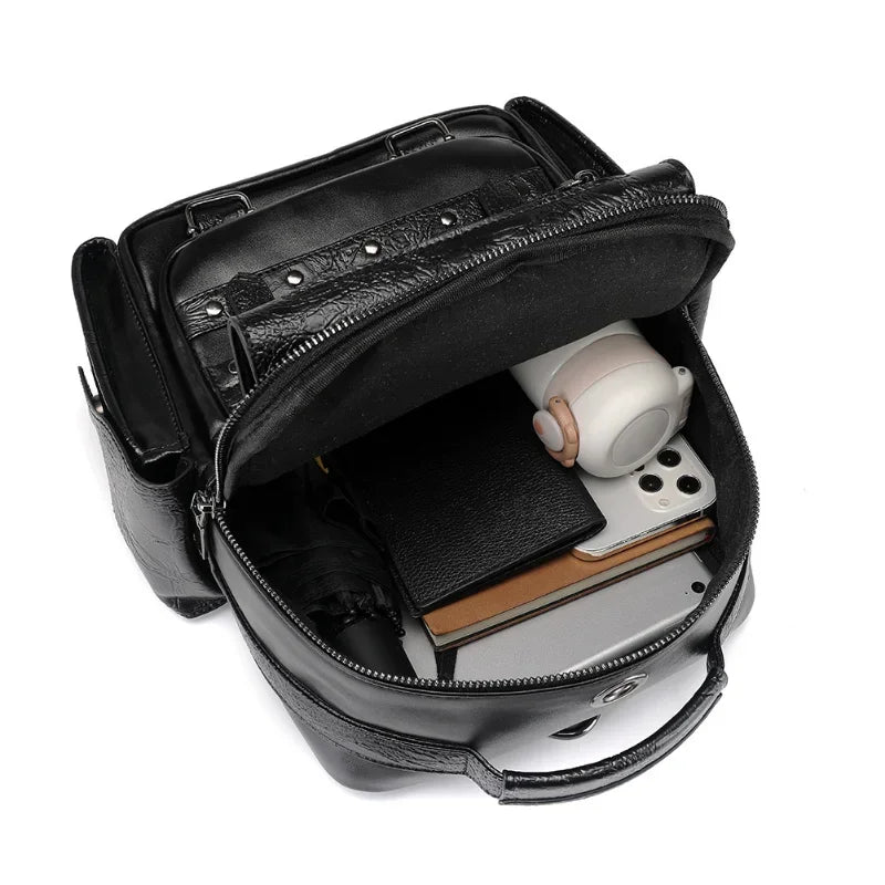 Goth Style Large Capacity Skull Multifunction Unisex Waterproof Backpack Bag
