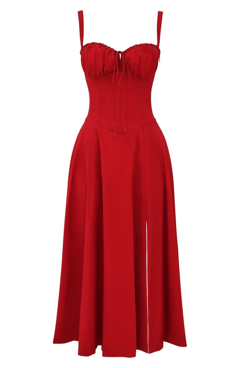 Fiorella Elevated Midi Corset Dress Premium Wardrobe Essential