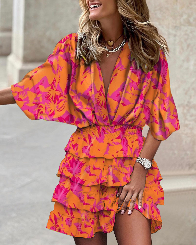 Clara Elevated Floral Summer Dress Occasion Wear