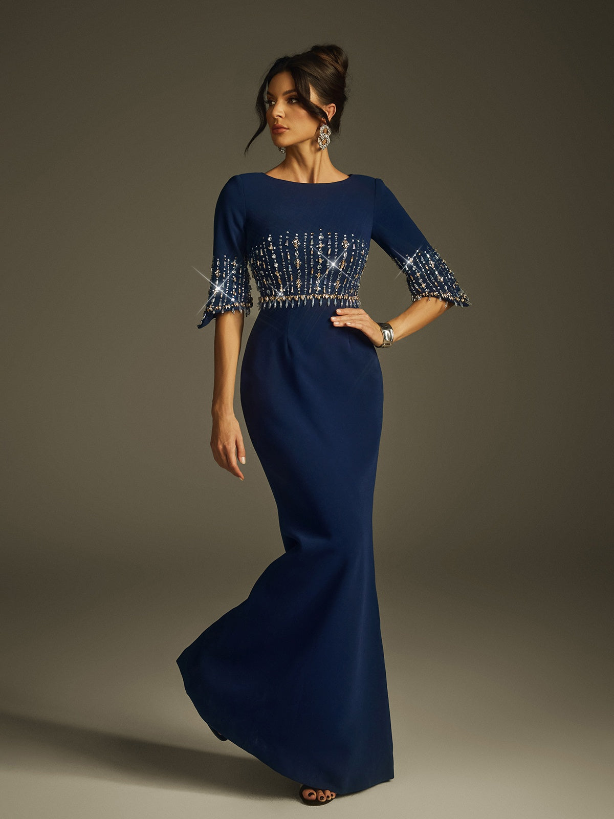 Rhinestone Maxi Dress
