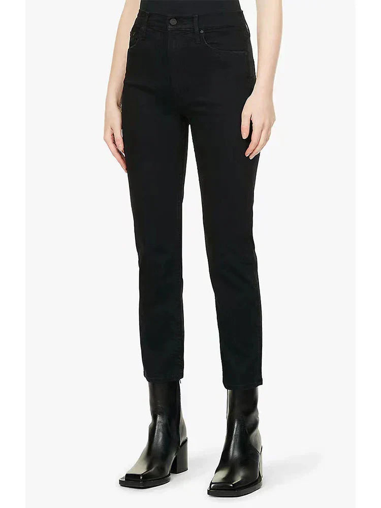 High Quality Stretch Women Straight Denim Casual Fashion Ankle-Length 2024 Fall Winter New Jean