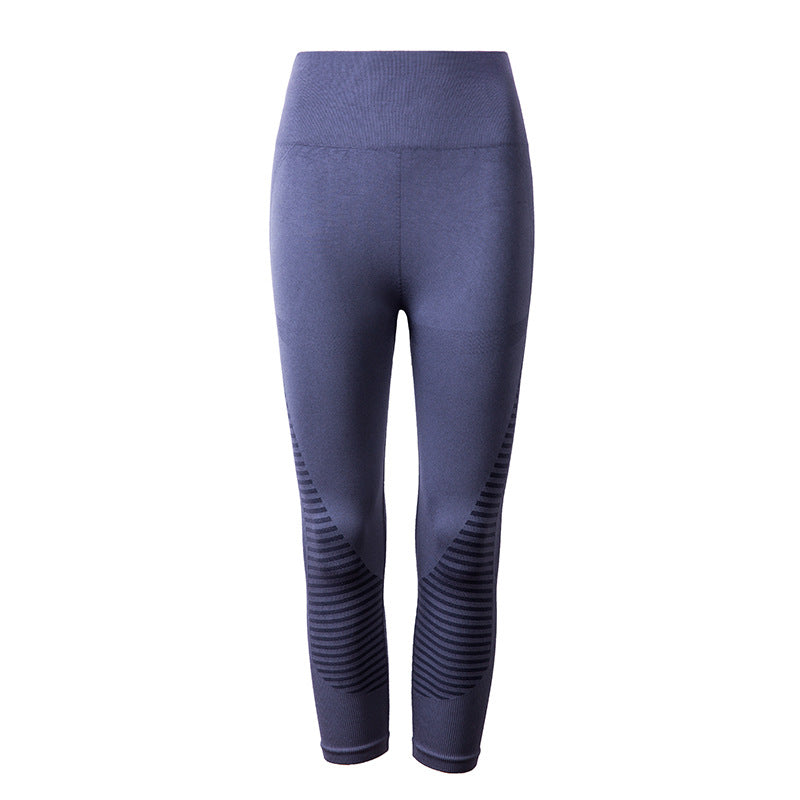 High Waist Seamless Leggings Gray / S/M