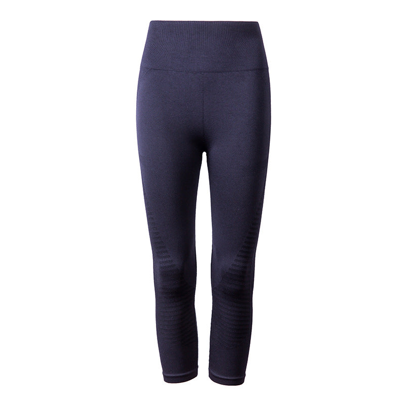 High Waist Seamless Leggings Black / S/M