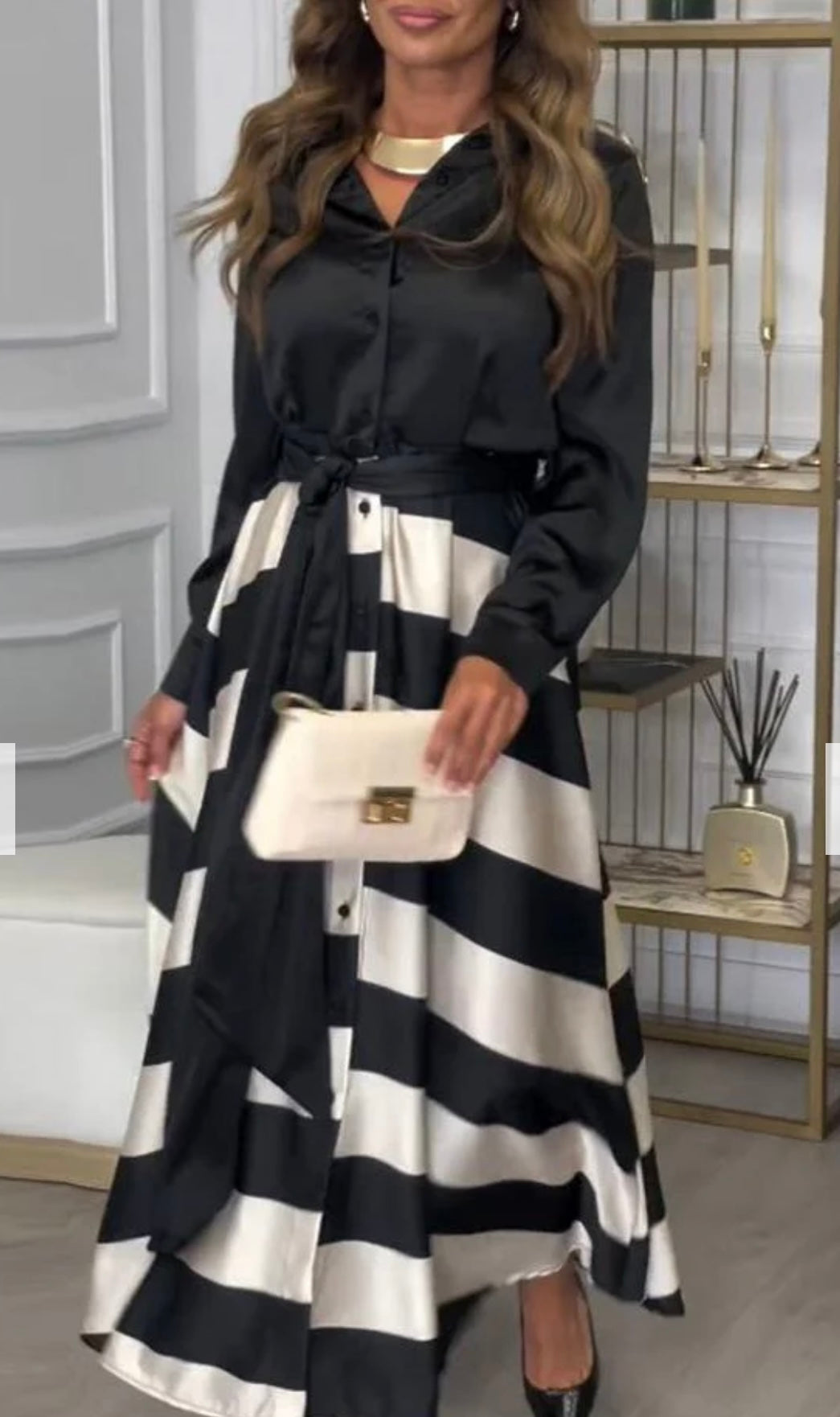 Gabriela Luxe Two Piece Silk Dress Chic Silhouette Collection