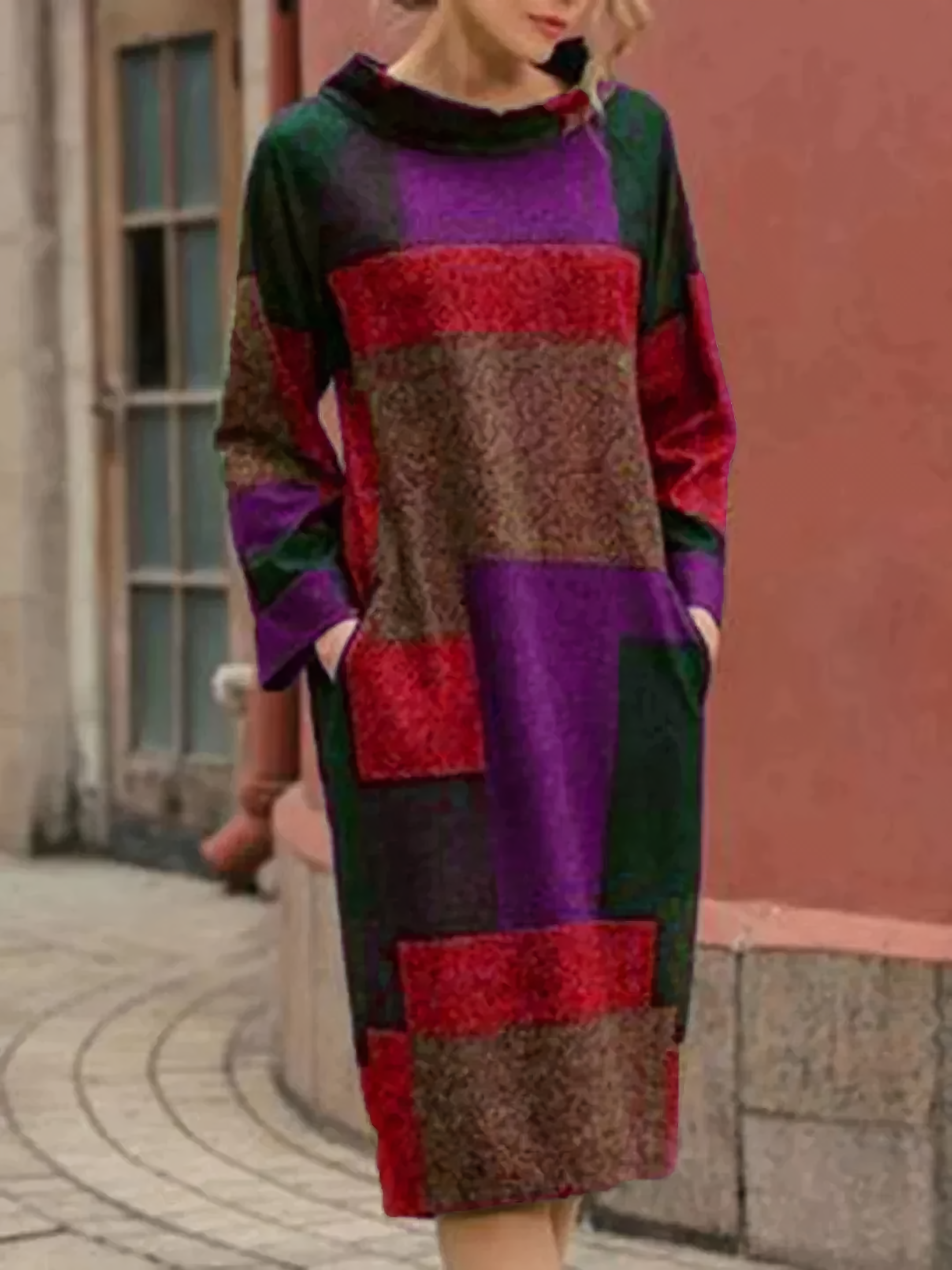 Hana Boutique Vintage Patchwork Dress Premium Wardrobe Essential