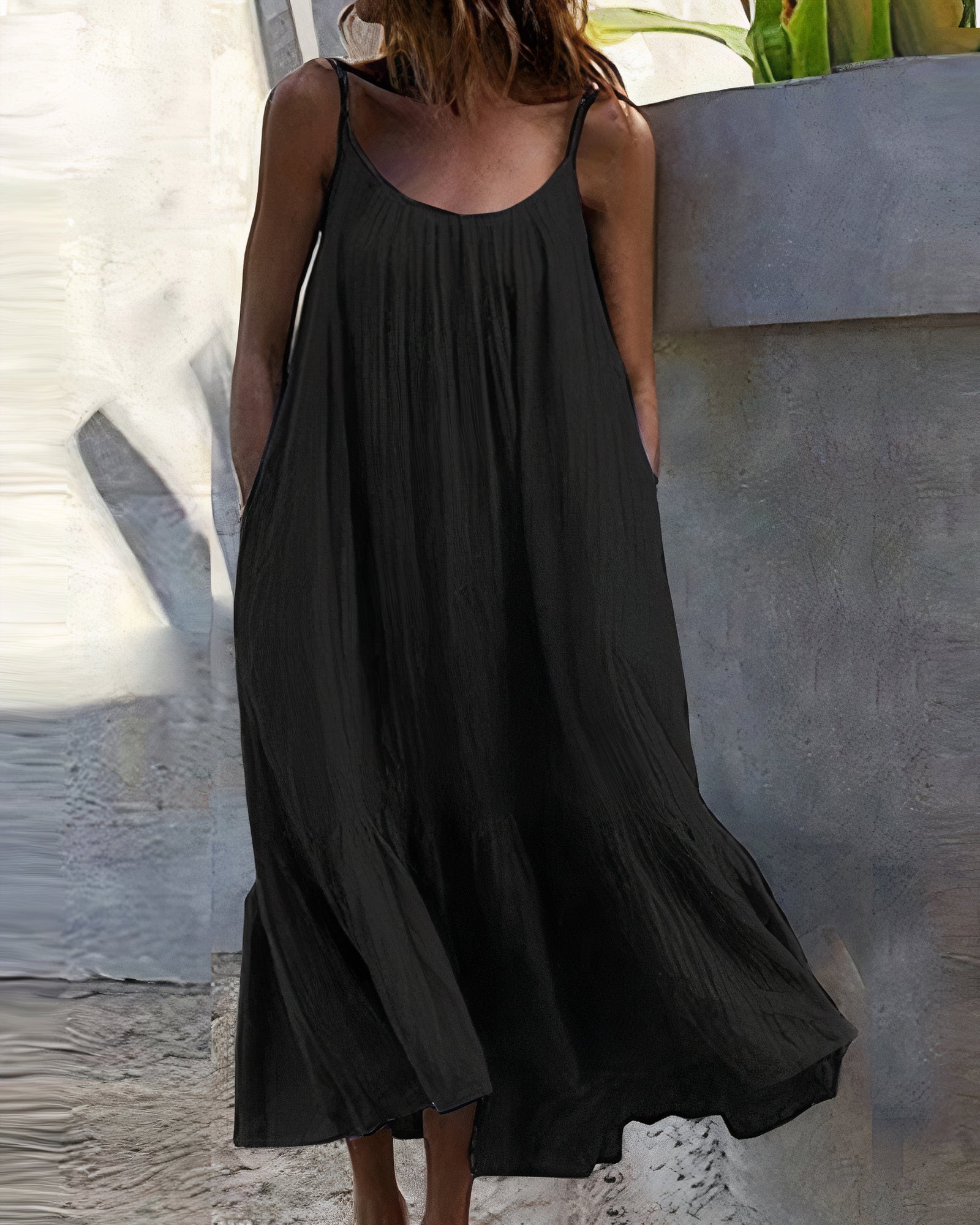 Teresa Boutique Sleeveless Midi Dress Chic Silhouette Collection