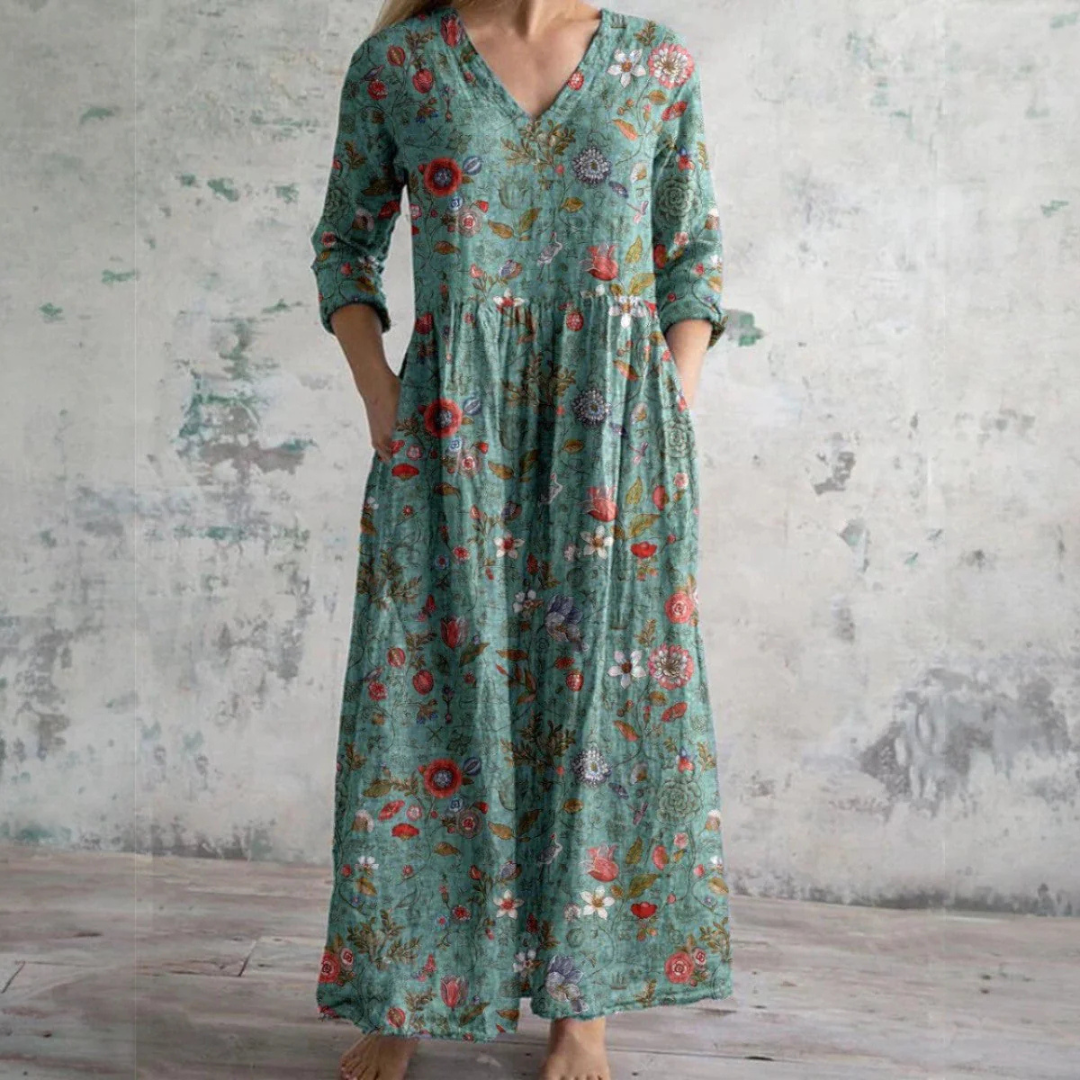 Maria Elegant Floral Womens Dress with Modern Everyday Styling