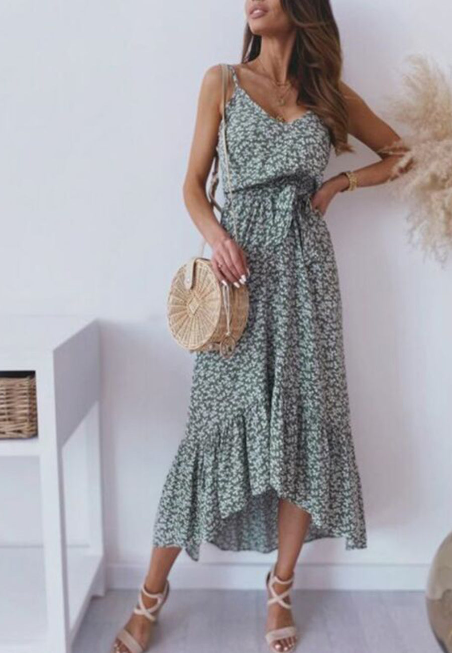 High Low Soft Daisy Dress
