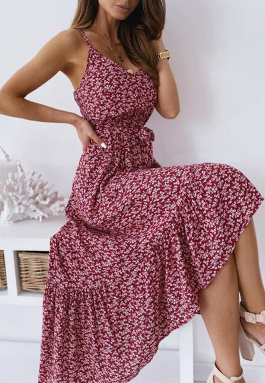 High Low Soft Daisy Dress