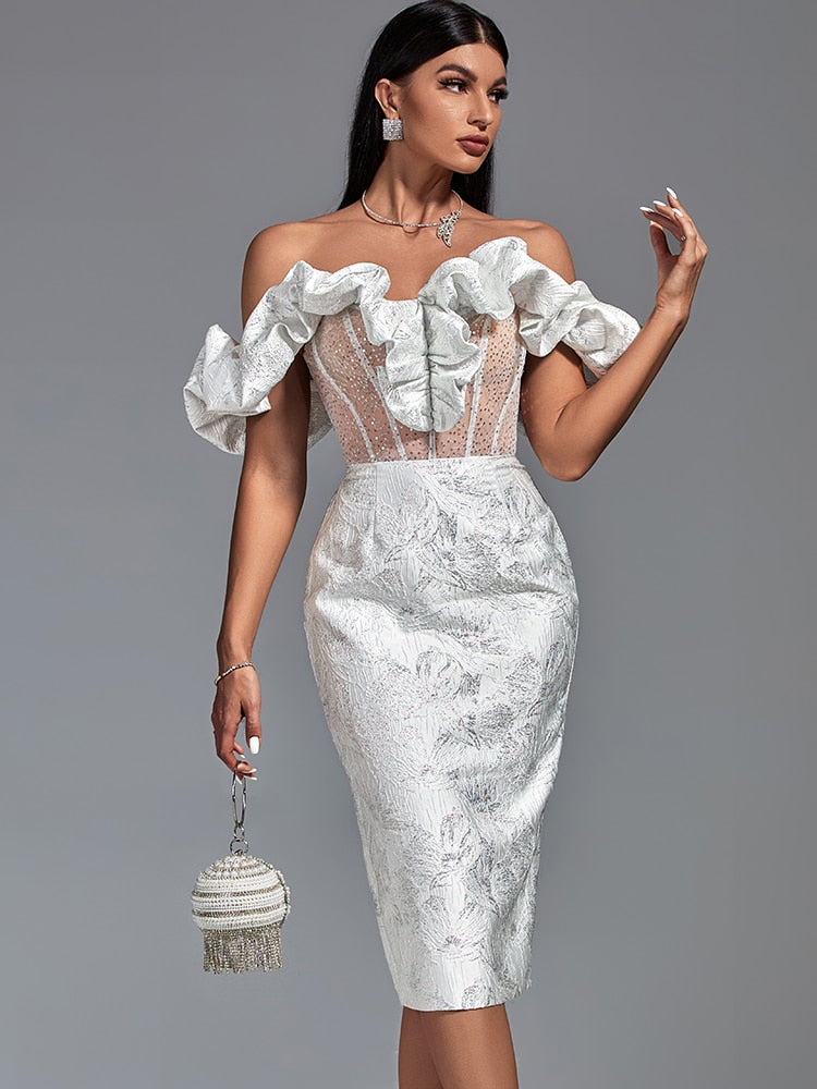 Party Dress Women White Bodycon Dress