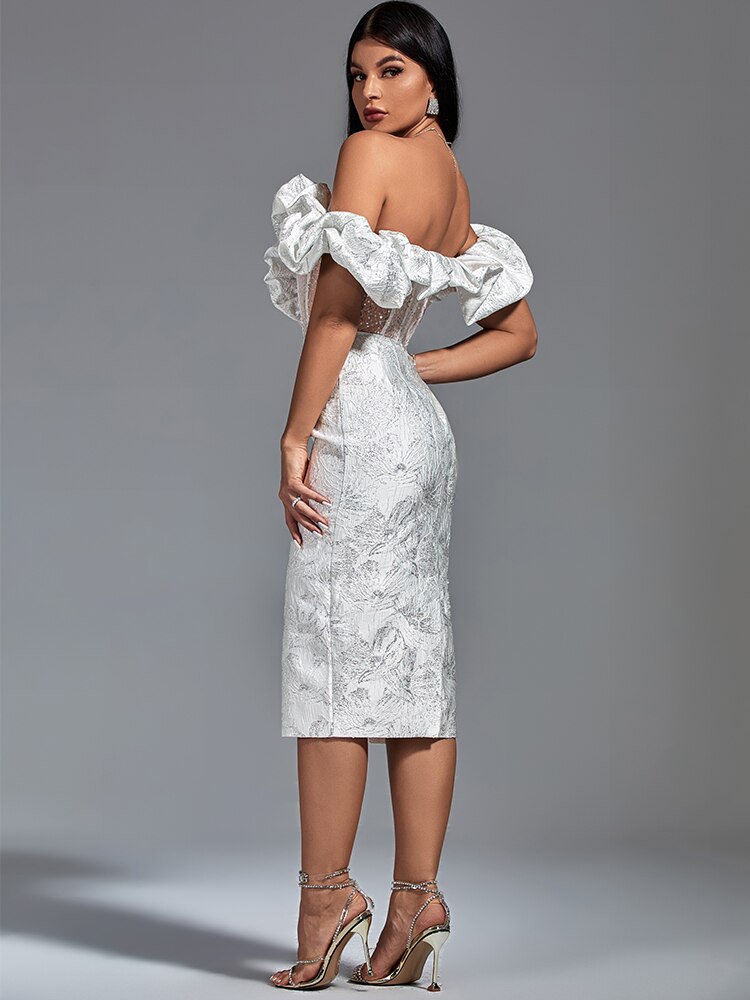 Party Dress Women White Bodycon Dress