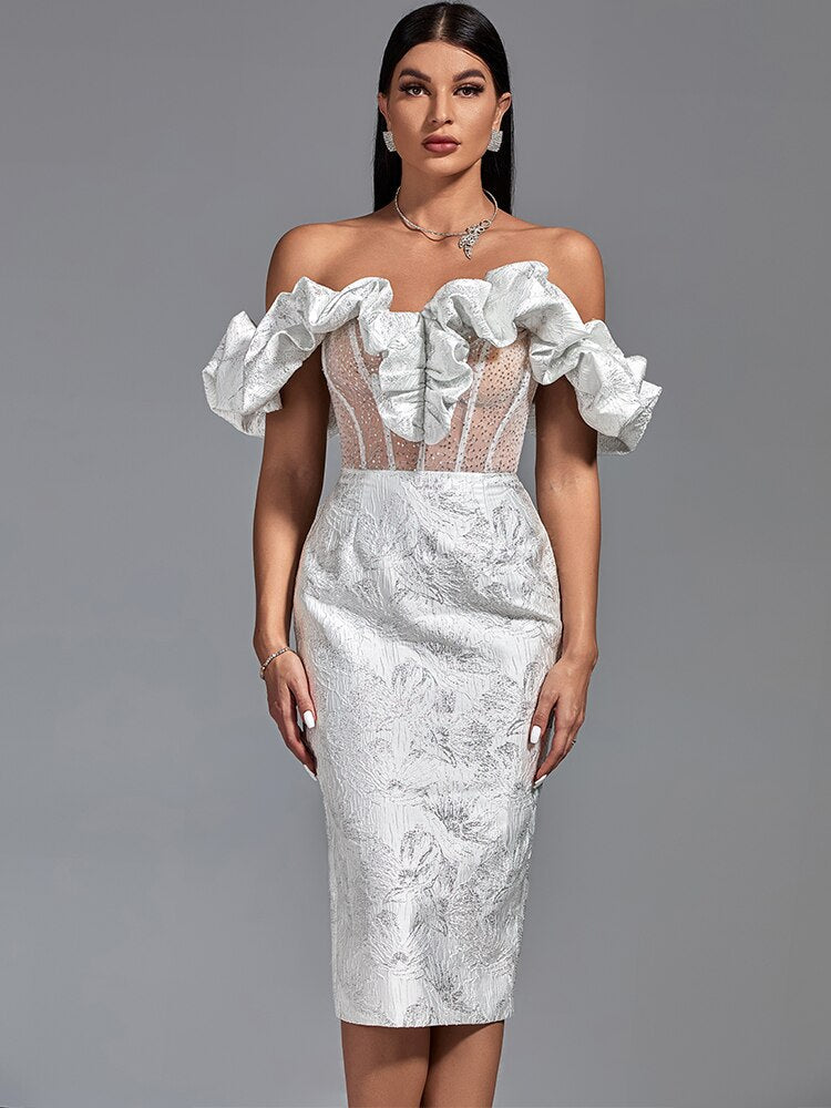 Party Dress Women White Bodycon Dress