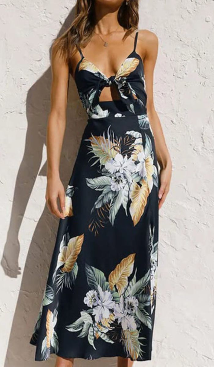 Johana Exclusive Floral Print Dress Elevated Occasion Wear