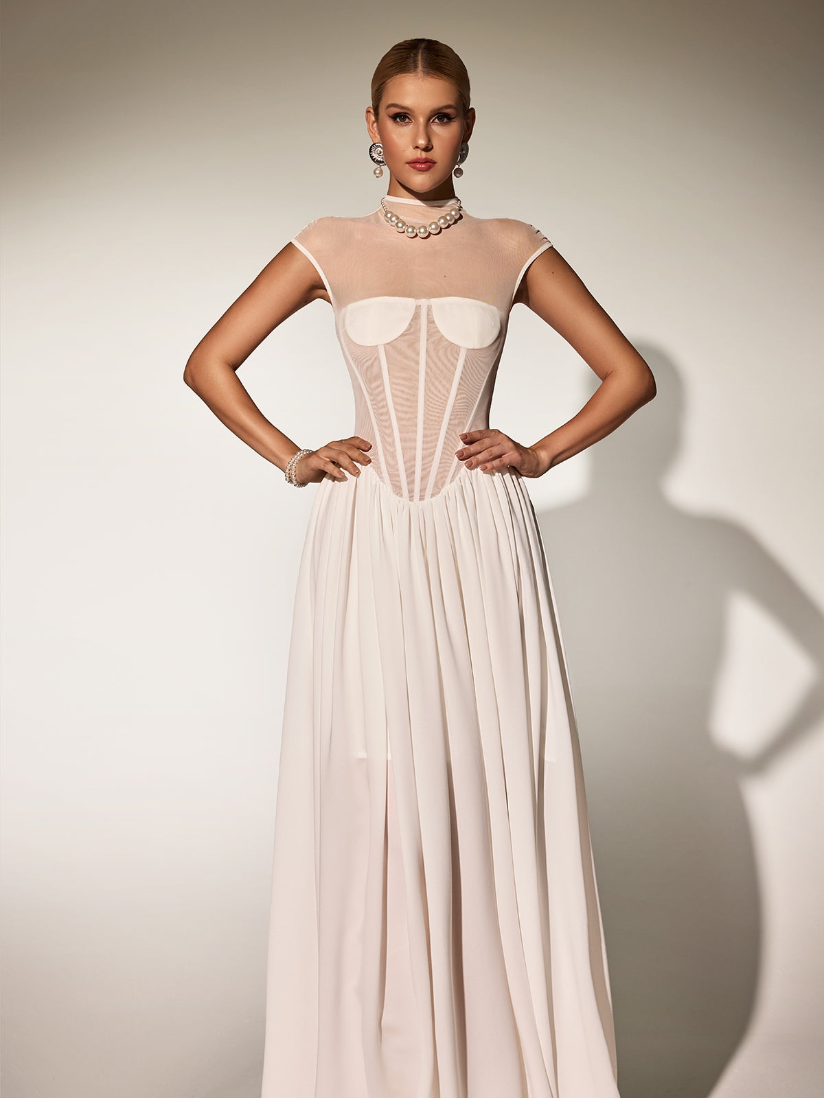 Sleeveless Corset Maxi Dress