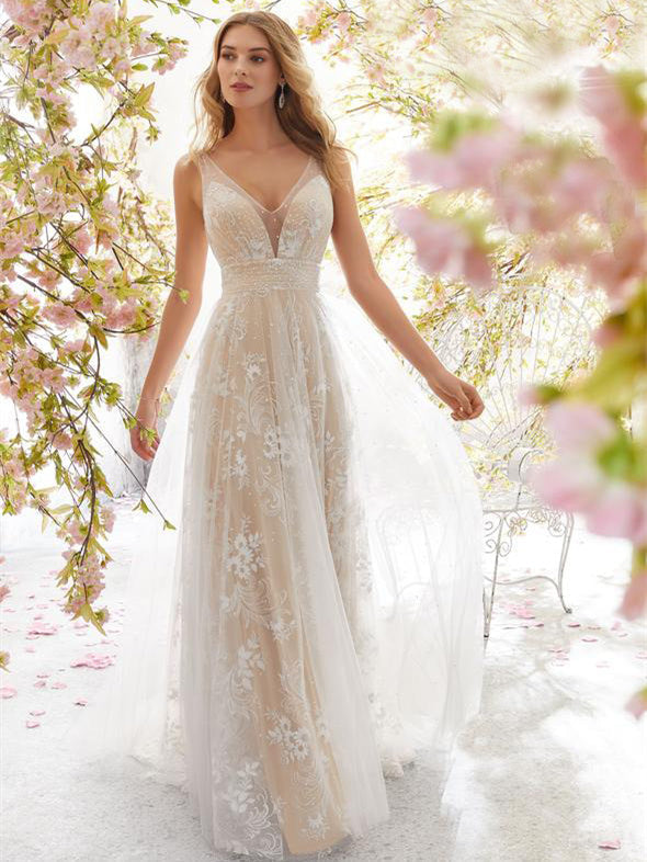 V-neck Lace Dress