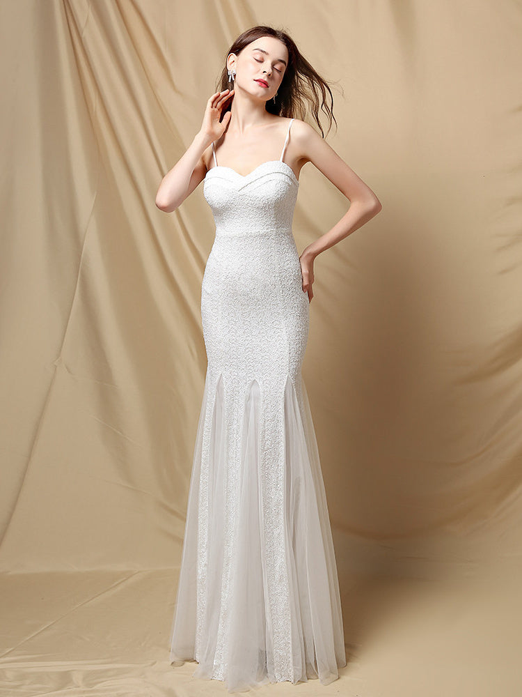 Halter Slim Fishtail Dress