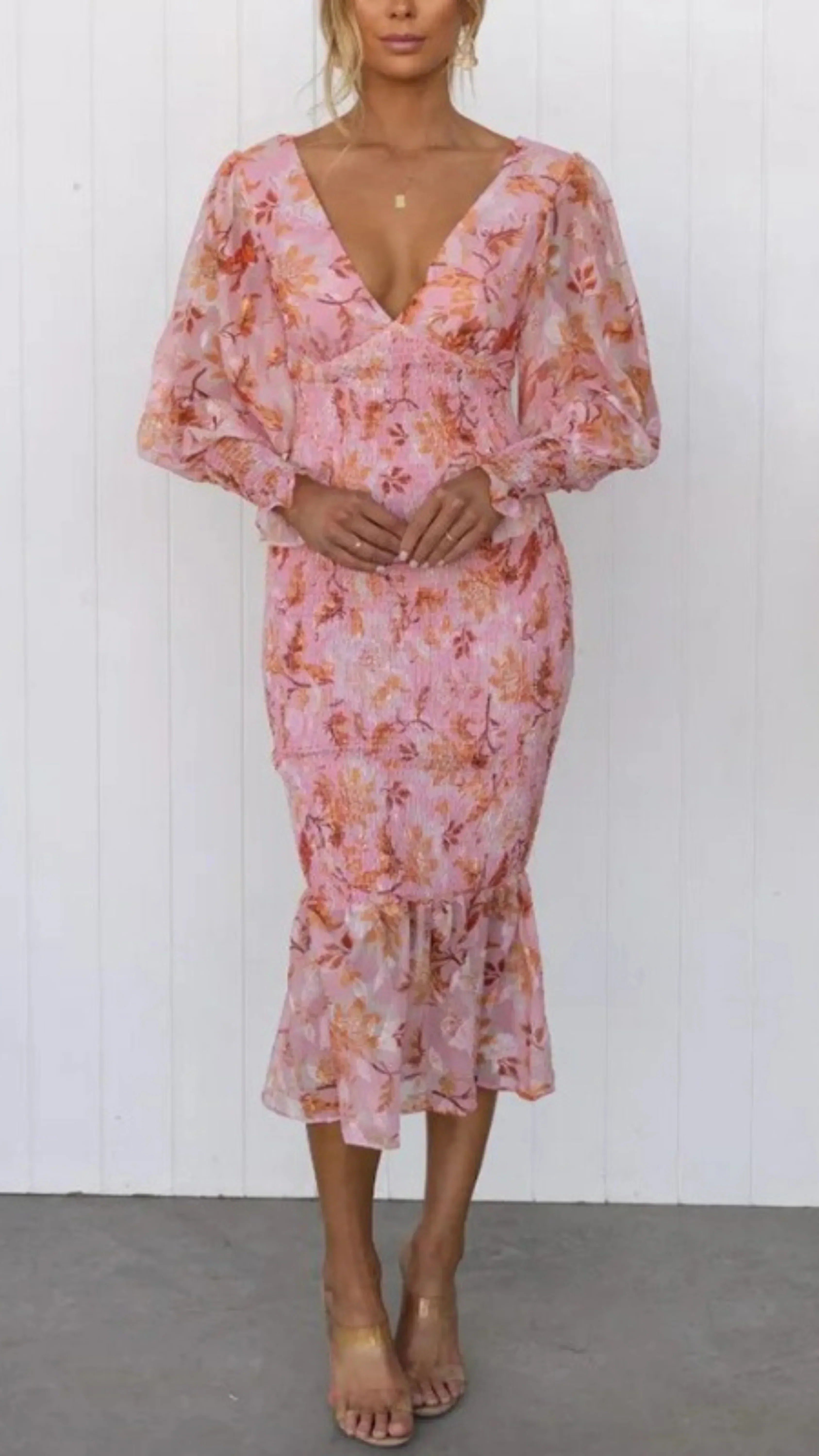Laia Timeless Floral Summer Dress Chic Silhouette Collection