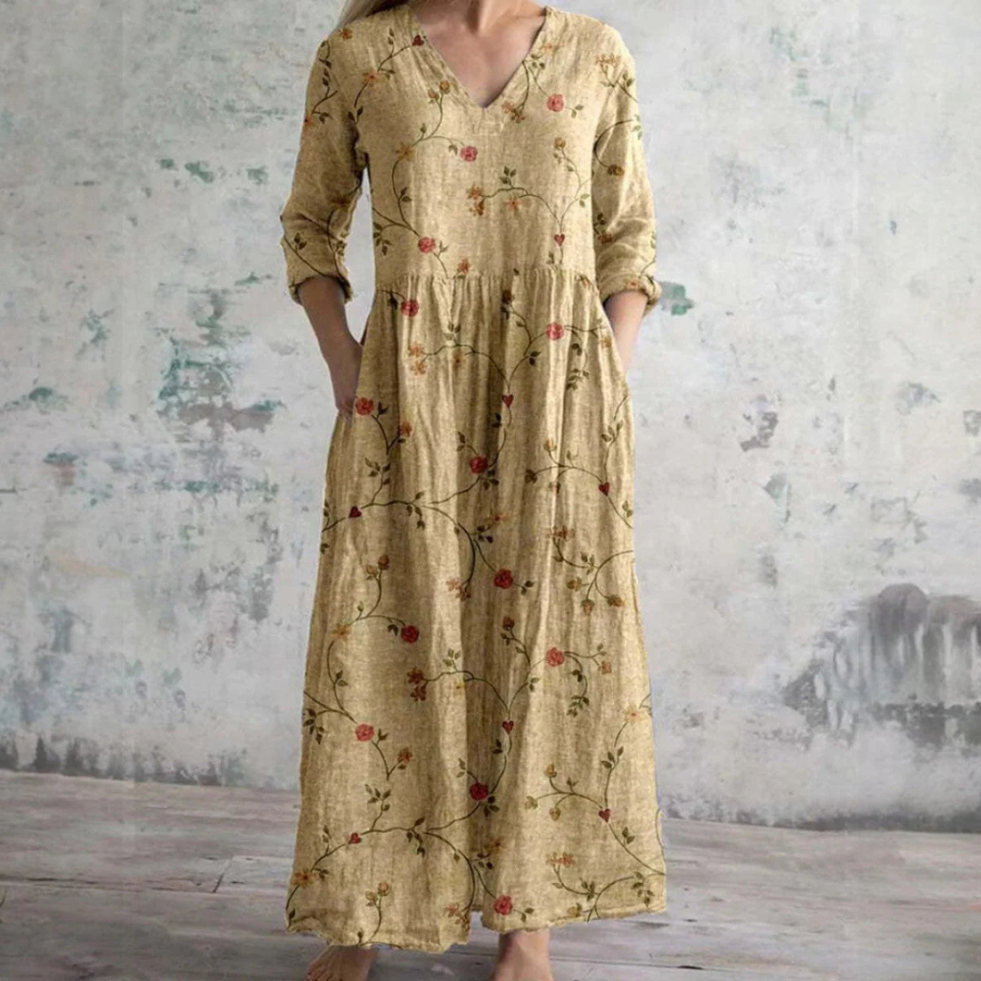 Maria Elegant Floral Womens Dress with Modern Everyday Styling