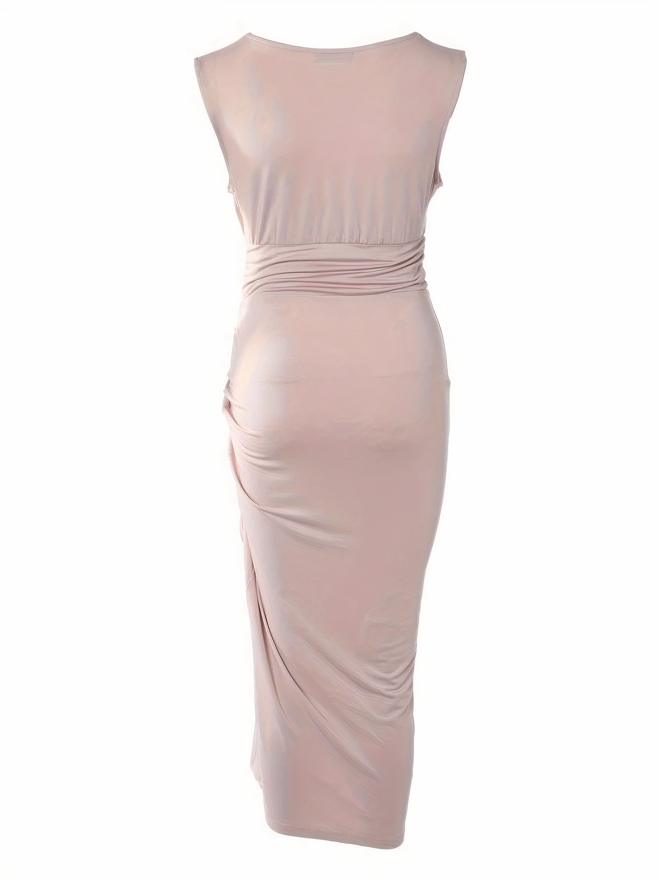 Angharad Minimalist V Neck Cocktail Dress Elevated Occasion Wear