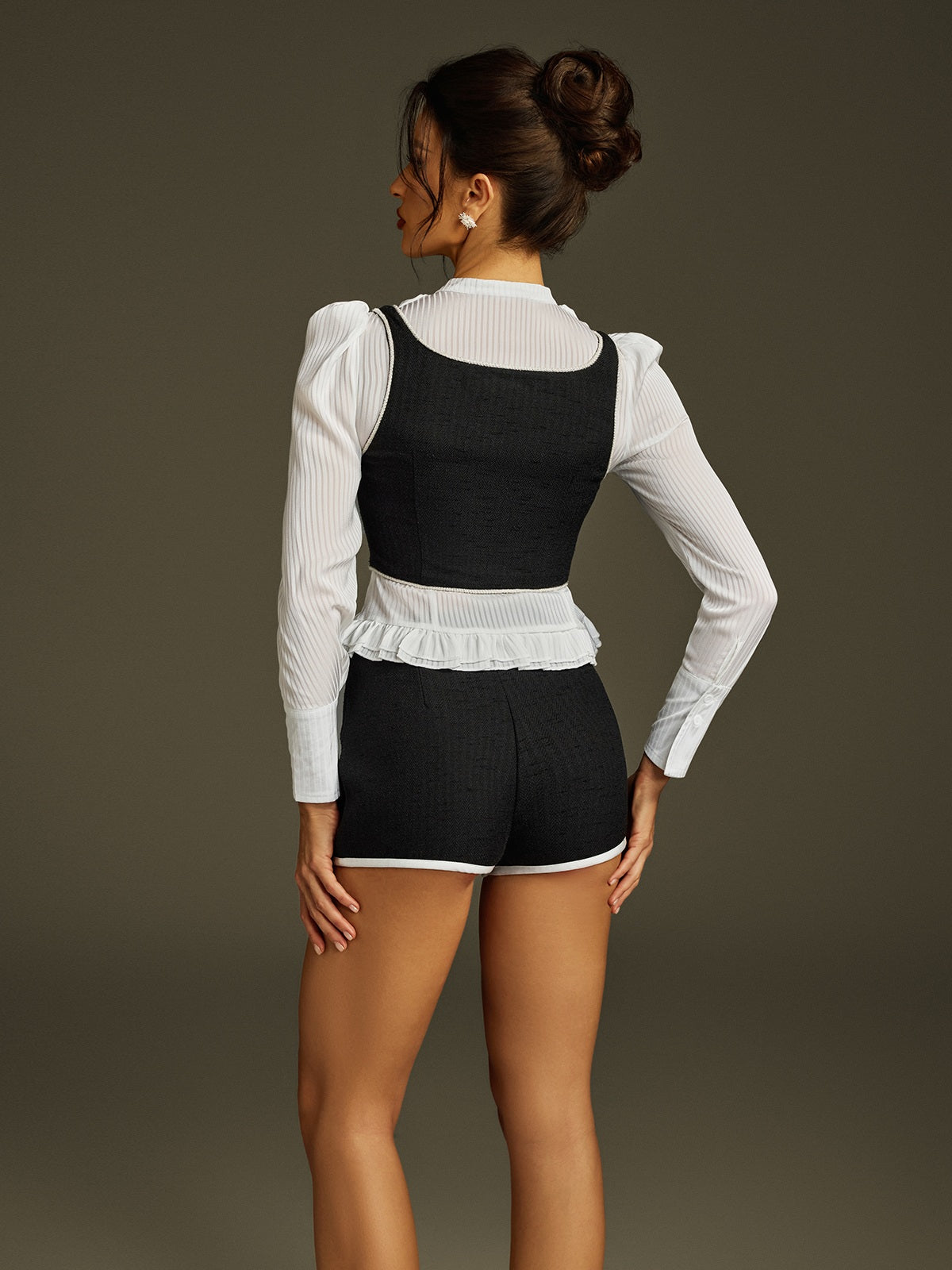 Ruffle Shorts Set
