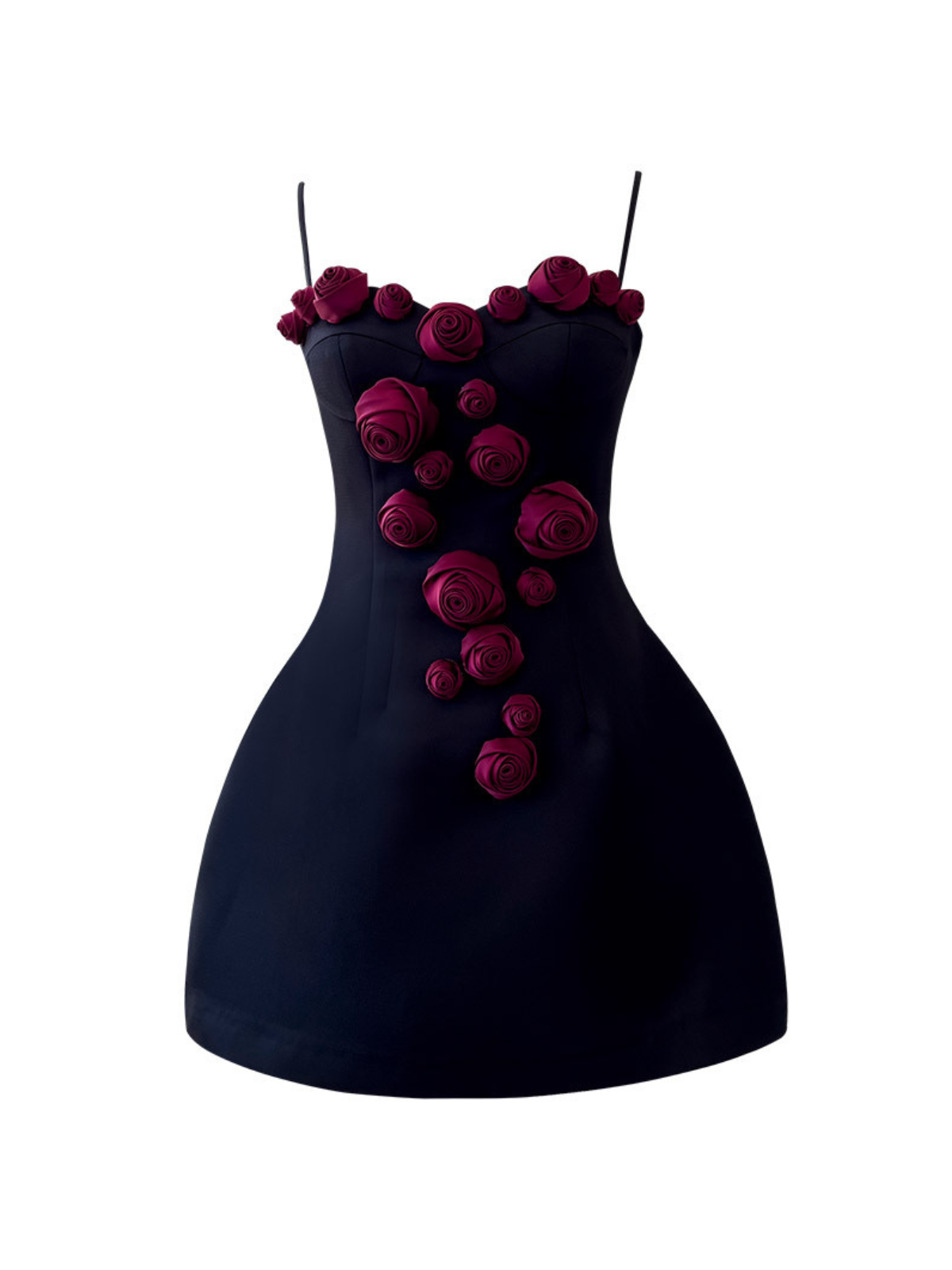 Spaghetti Flower Mini Dress