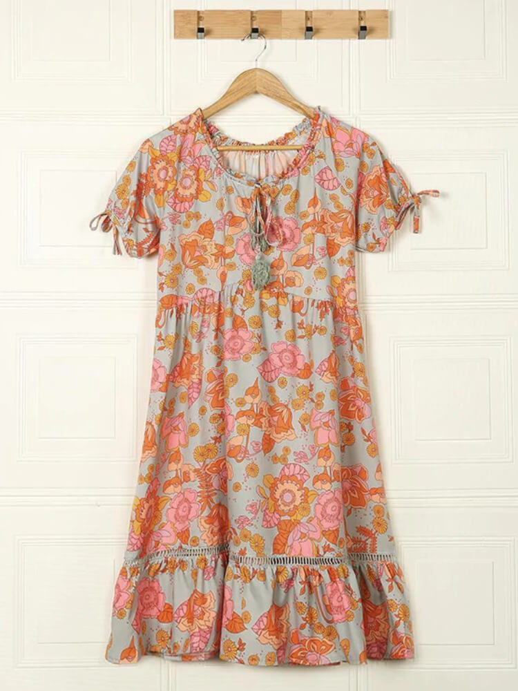 Love Child Floral Print Short Dress
