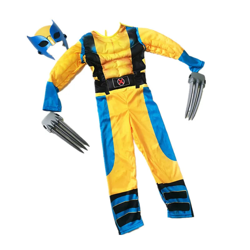 Deluxe MuscleChest Wolverine Superhero Kid Costumes