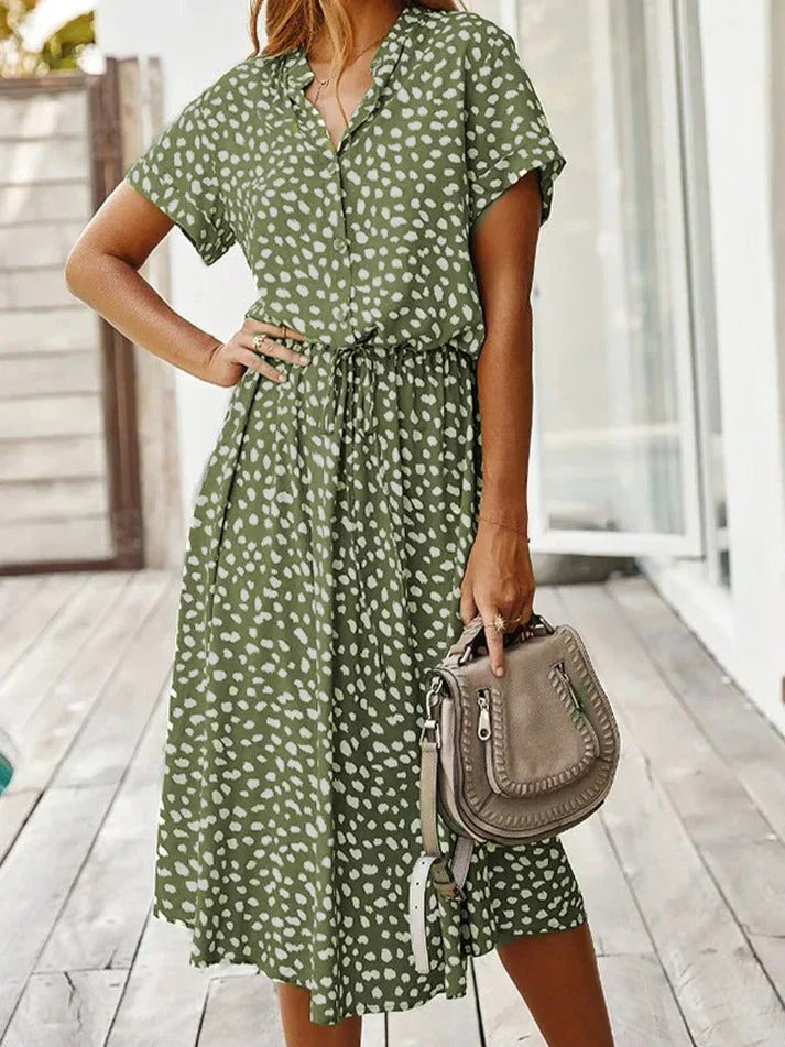 Laura Womens Vintage Dress Elegant Dress with Premium Casual Styling