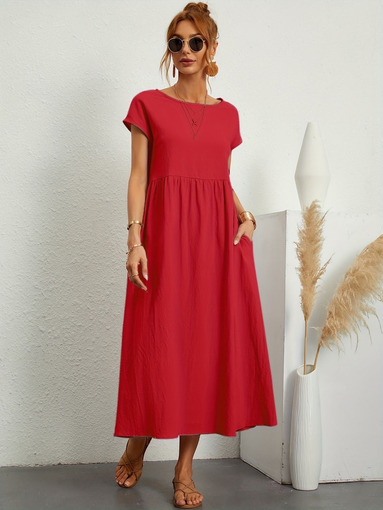 Salomé Statement Casual Linen Dress Occasion Edit
