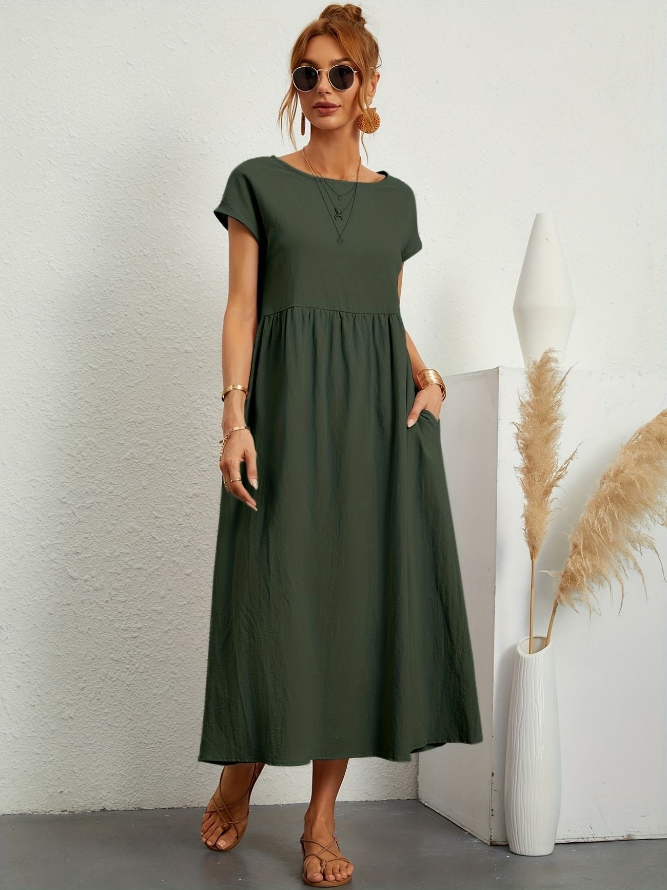 Salomé Statement Casual Linen Dress Occasion Edit