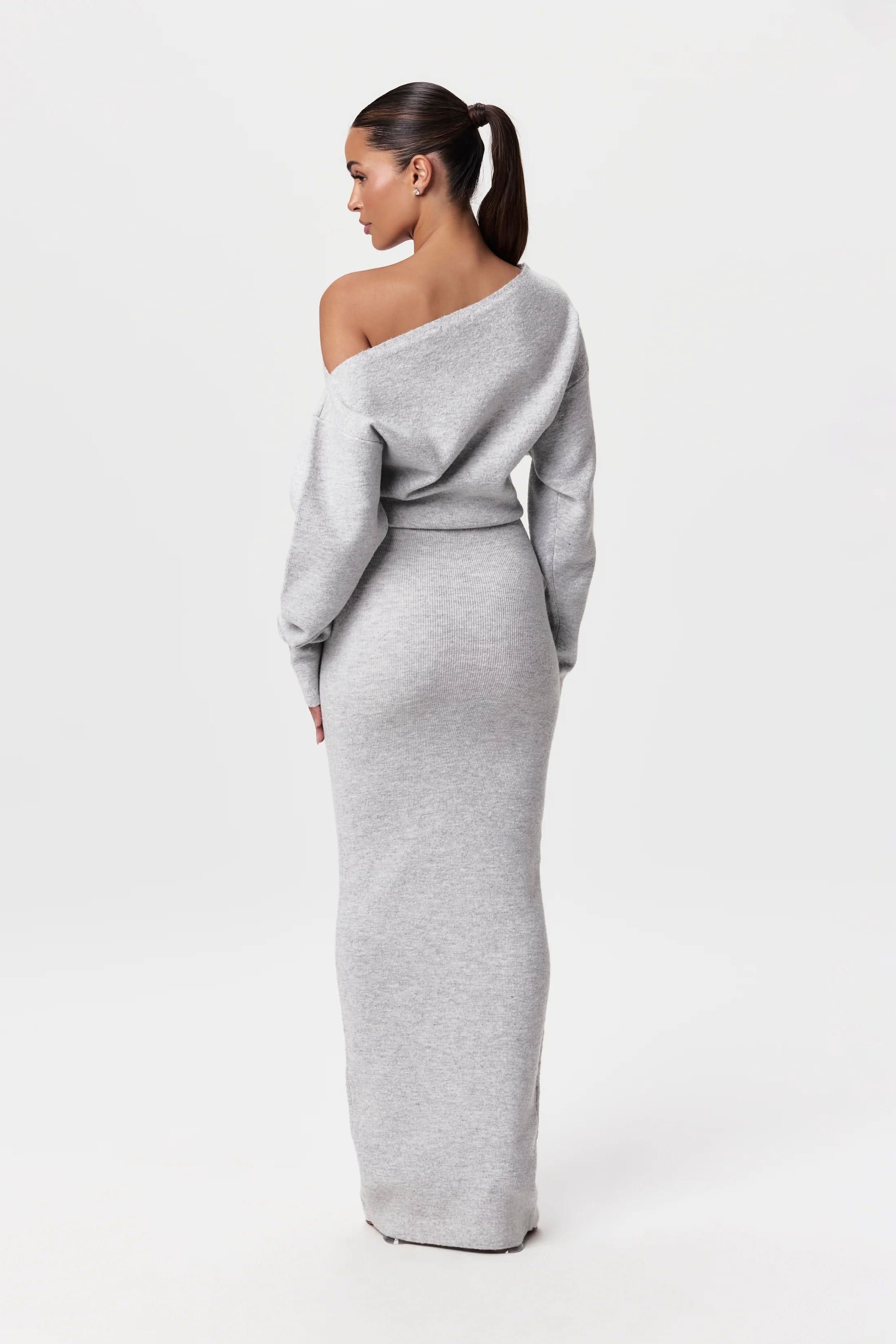 Serena Off - Shoulder Knit Dress