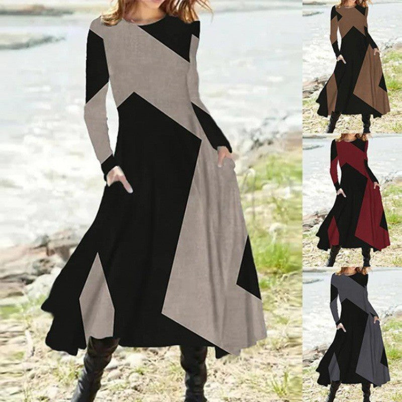 Aixa Aesthetic Women's Long Sleeved Midi Dress Premium Wardrobe Essential