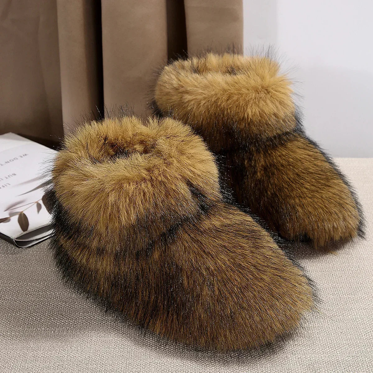 High Overtheknee Fur Fashion Woollike Plus Velvet Snow Boot