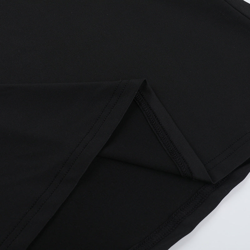 Irish Slit Dress Black