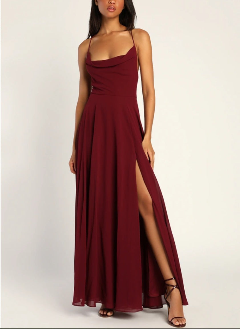 Halter Backless Maxi Dress 16