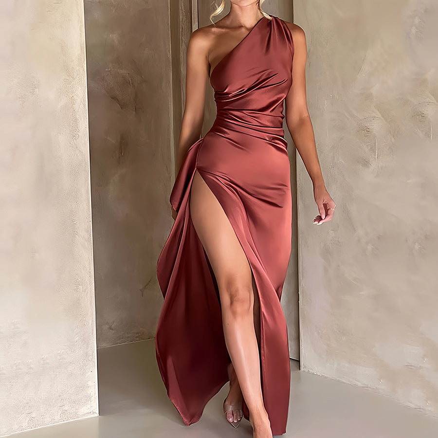 Ariana Premium Satin Maxi Dress Designer Edit