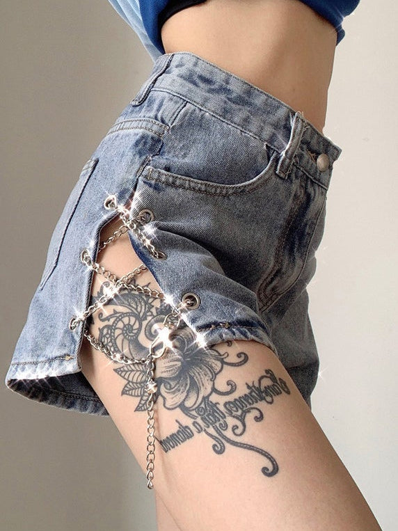 summer denim shorts shorts