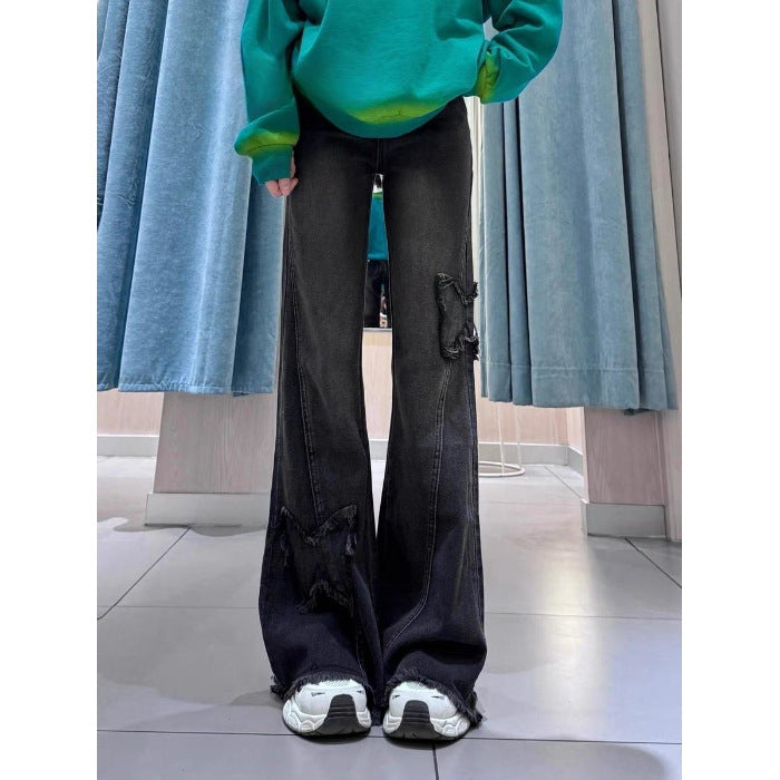 Street Style Micro-flare Trousers