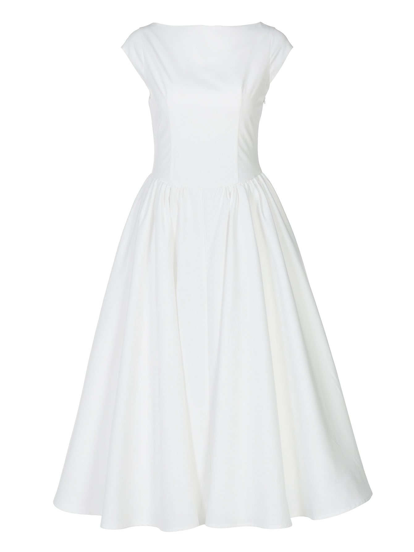 White Backless Dress
