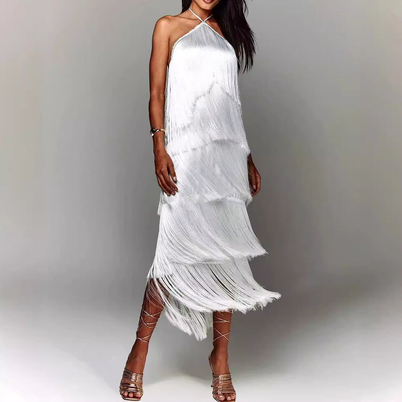 Dorotea Exclusive Luxury Dress with Tassels Boutique Collection