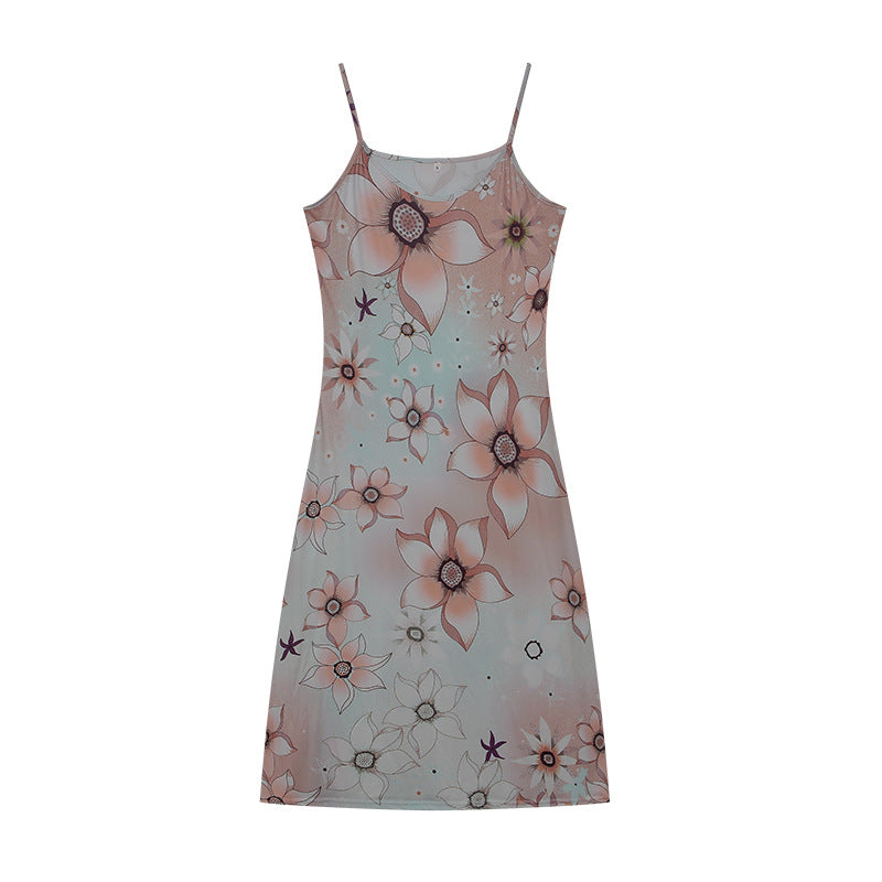 Marina Statement Women's Floral a Line Slip Dress Designer Edit
