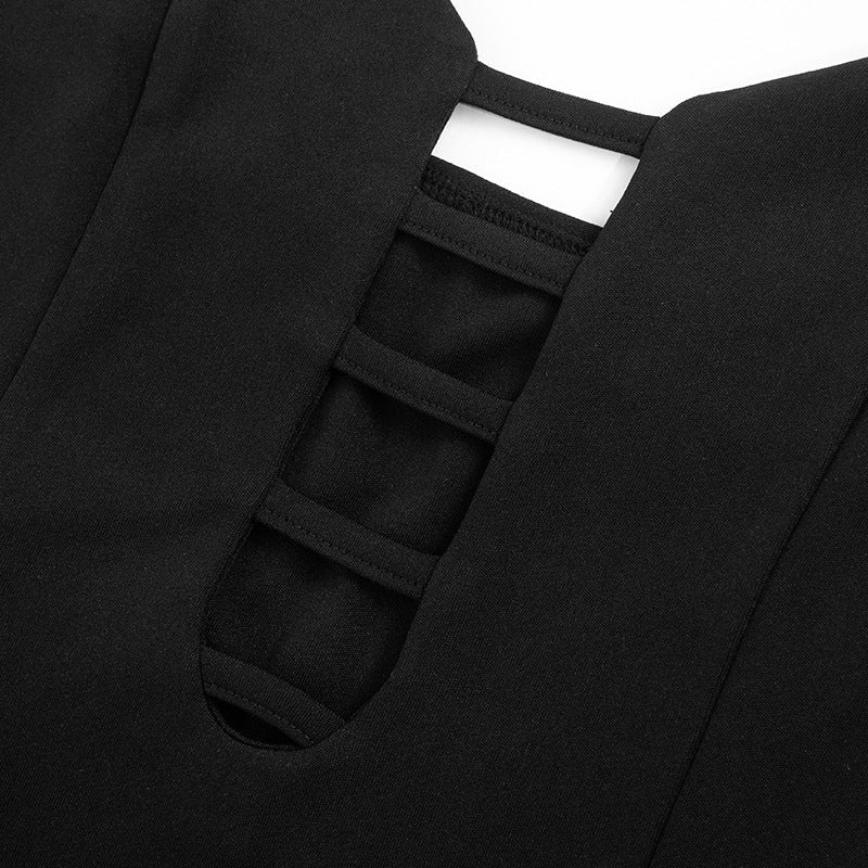 Monroe Slit Dress Black